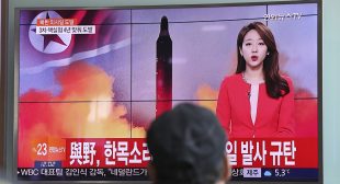 N. Korea Launches Missile That May Land in Japan’s Exclusive Economic Zone