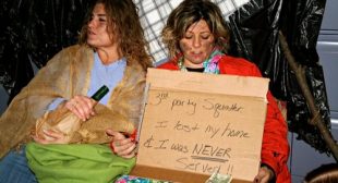 Legal firm Mocks foreclosures and people going homeless in its halloween party
