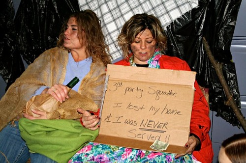 Legal firm Mocks foreclosures and people going homeless in its halloween party