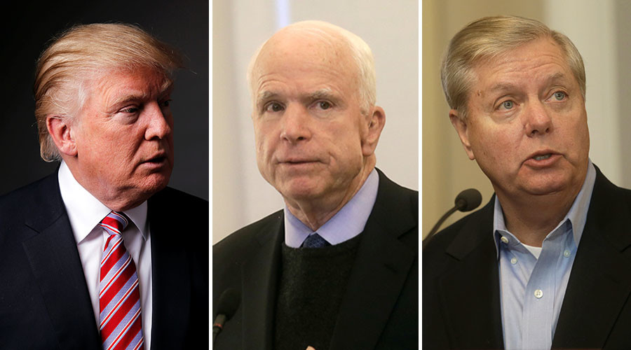 "Focus on ISIS, not starting WWIII": Trump blasts Senators McCain & Graham