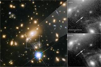 Gravity and good timing helped the Hubble spot a star from the early universe