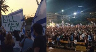 Thousands of Israelis Take to the Streets Calling for Palestinian Genocide